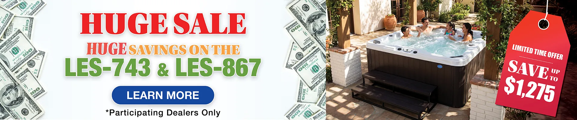 Calspas hot tub being used in a family setting - Hisings Kärra